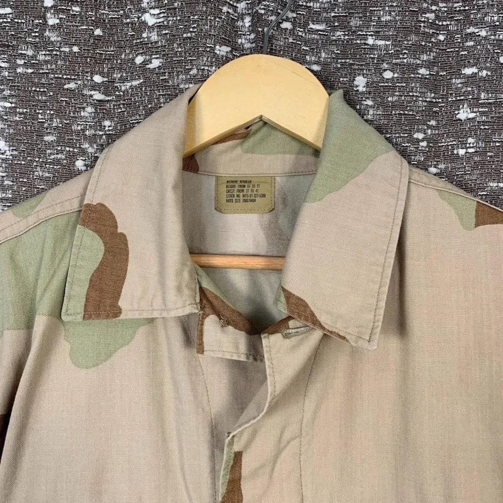 Vintage Military Desert Camo Pattern Jacket Combat‎ Utility Men's Medium